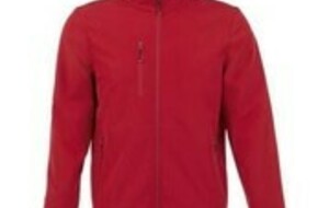 Veste SOFTSHELL imperméable SANS capuche - ROUGE